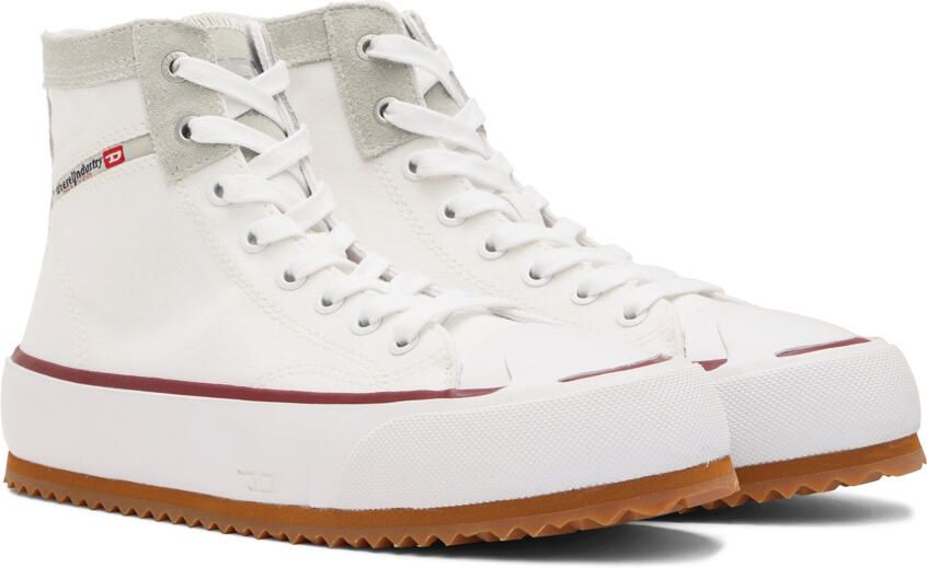 Diesel White S-Principia High-Top Sneakers - Picture 2