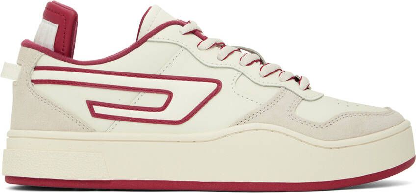 Diesel Off-White & Red S-Ukiyo Low X Sneakers - Picture 5