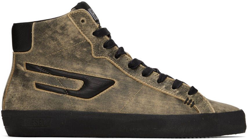 Diesel Taupe Leroji Mid X Sneakers - Picture 5