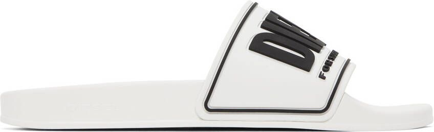 Diesel White Sa-Mayemi Cc Slides - Picture 5