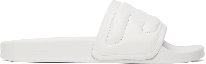 Diesel White Sa-Mayemi Puf Pool Slides - Picture 7