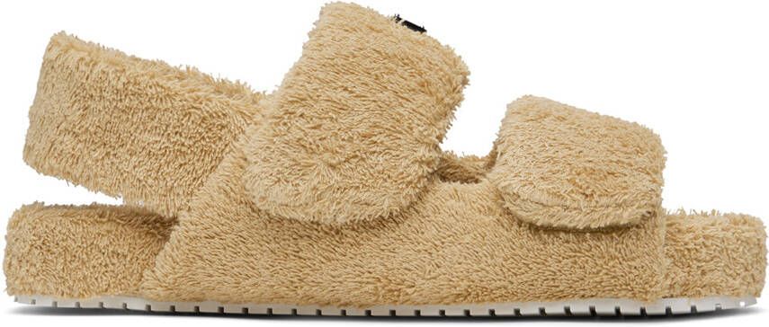 Dolce & Gabbana Beige Logo Sandals - Picture 5