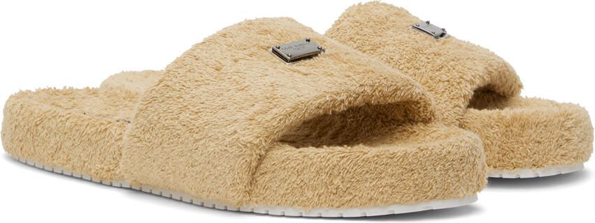 Dolce & Gabbana Beige Sliders Sandals - Picture 3