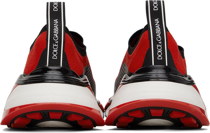 Dolce & Gabbana Black & Red Sorrento Sneakers