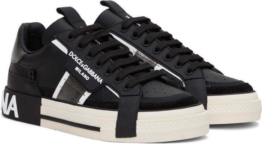 Dolce & Gabbana Black 2.Zero Custom Sneakers - Picture 2