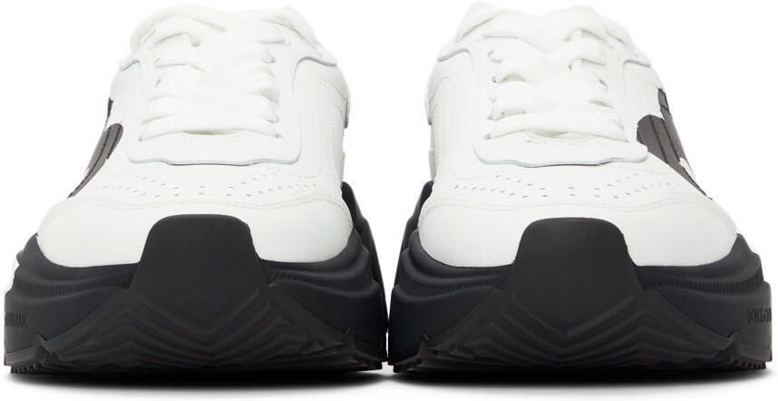 Dolce & Gabbana Black & White Logo Daymaster Sneakers - Picture 3