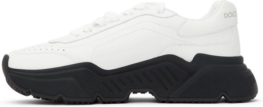 Dolce & Gabbana Black & White Logo Daymaster Sneakers - Picture 4