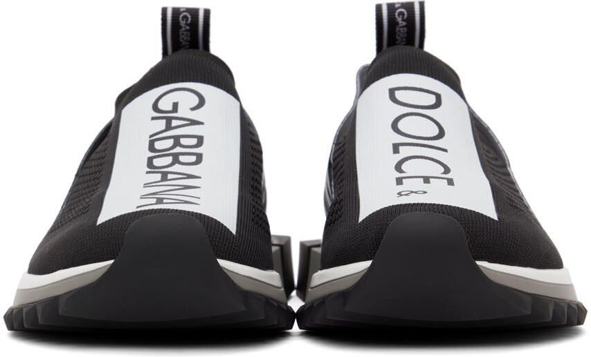 Dolce & Gabbana Black & White Sorrento Sneakers - Picture 3