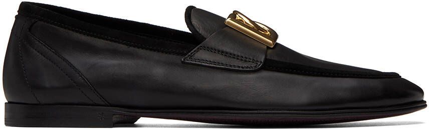 Dolce & Gabbana Black Ariosto Slippers