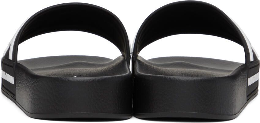 Dolce & Gabbana Black Beachwear Slides