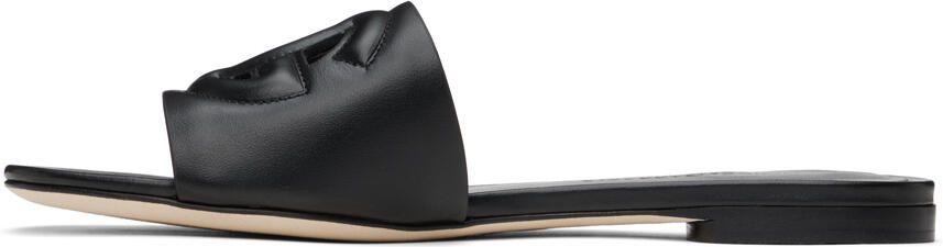 Dolce & Gabbana Black DG Millennials Sandals - Picture 4