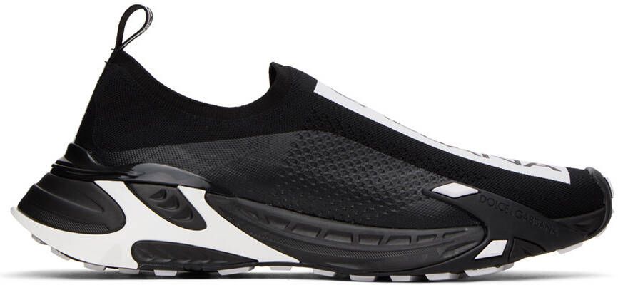 Dolce & Gabbana Black & White Sorrento Sneakers - Picture 3