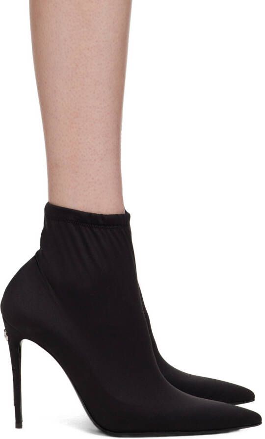 Dolce & Gabbana Black Kim Kardashian Edition Stretch Jersey Boots