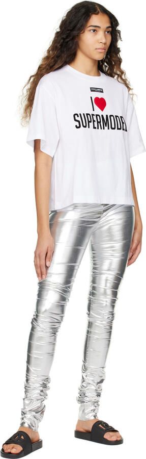 Dolce & Gabbana Black Logo Cutout Slides - Picture 3