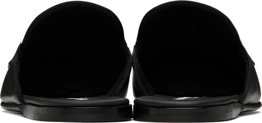 Dolce & Gabbana Black Logo Loafers