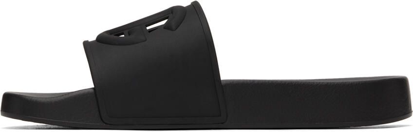 Dolce & Gabbana Black Logo Sandals - Picture 4
