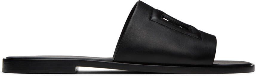 Dolce & Gabbana Black Logo Slides - Picture 4