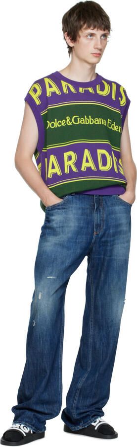 Dolce & Gabbana Black Logo Slides - Picture 3