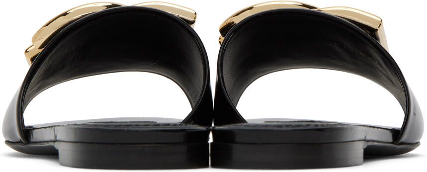 Dolce & Gabbana Black Logo Slides