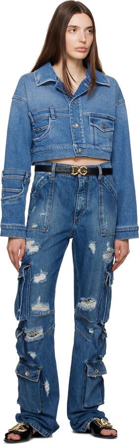 Dolce & Gabbana Black Logo Slides - Picture 3