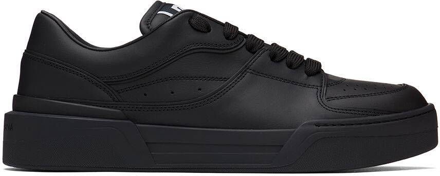 Dolce & Gabbana Black New Roma Sneakers - Picture 4