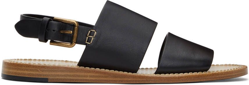 Dolce & Gabbana Black Pantheon Sandals - Picture 5