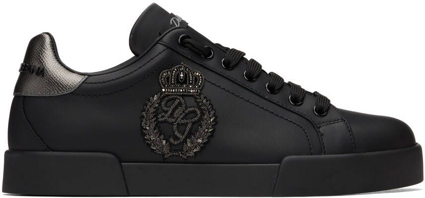 Dolce & Gabbana Black Portofino Sneakers - Picture 5