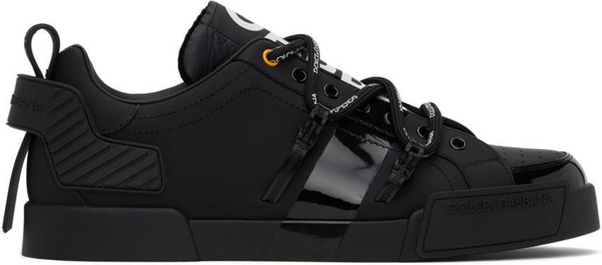 Dolce & Gabbana Black Portofino Sneakers - Picture 5