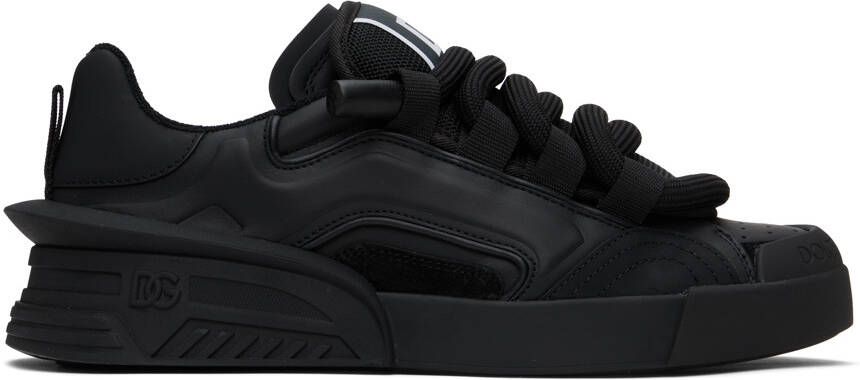 Dolce & Gabbana Black Portofino Sneakers