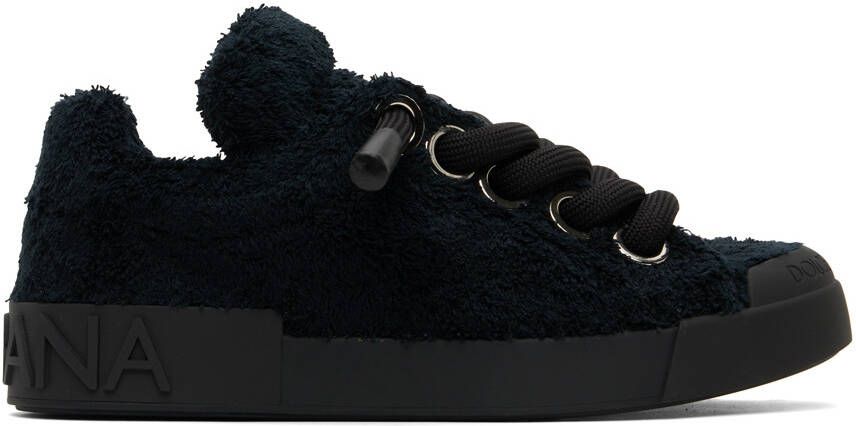 Dolce & Gabbana Black Portofino Sneakers - Picture 5