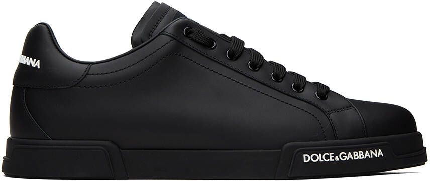 Dolce & Gabbana Black Portofino Sneakers - Picture 4
