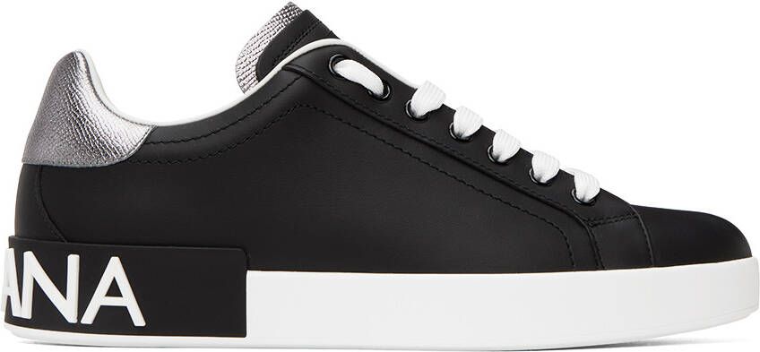 Dolce & Gabbana Black Portofino Sneakers
