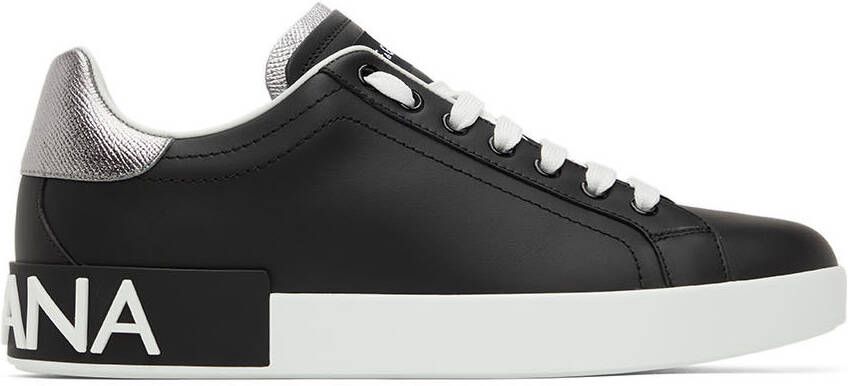 Dolce & Gabbana Black Portofino Sneakers - Picture 5