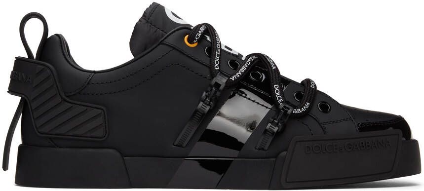 Dolce & Gabbana Black Portofino Sneakers - Picture 5