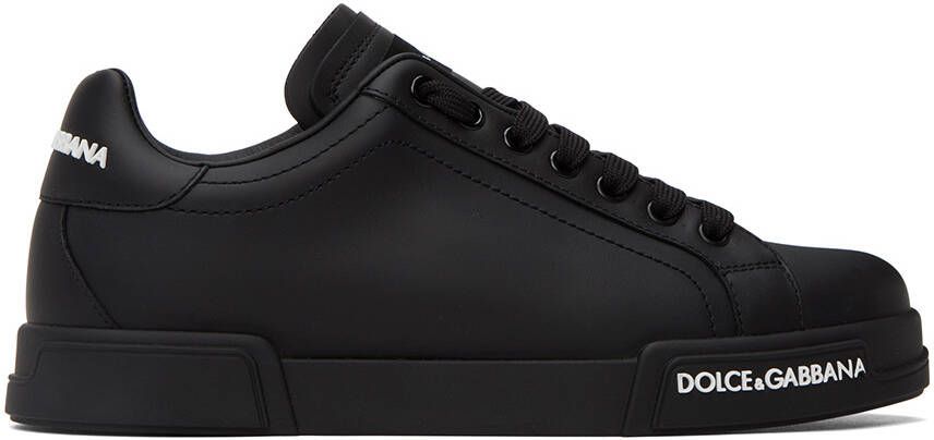 Dolce & Gabbana Black Portofino Sneakers