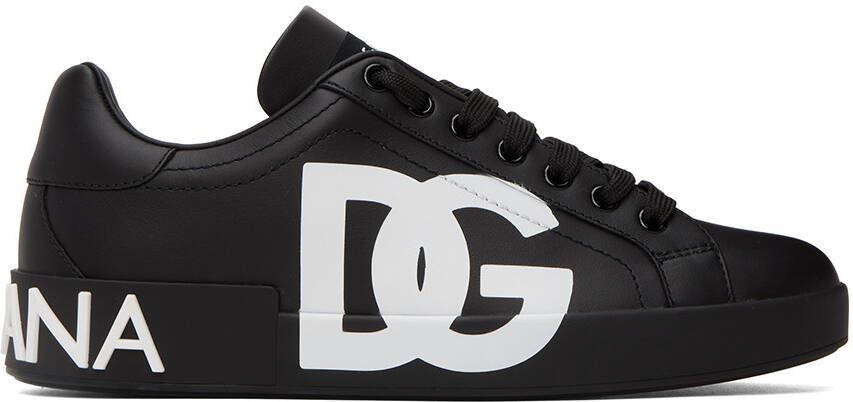 Dolce & Gabbana Black Portofino Sneakers