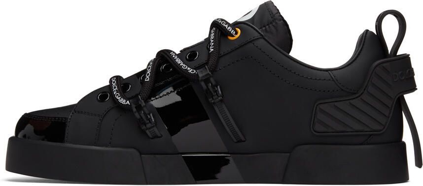 Dolce & Gabbana Black Portofino Sneakers - Picture 3