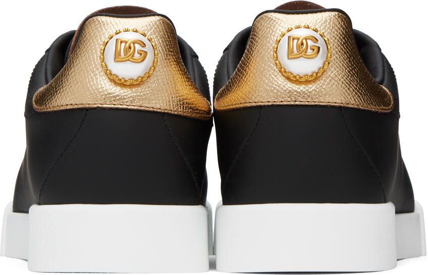 Dolce & Gabbana Black Portofino Sneakers