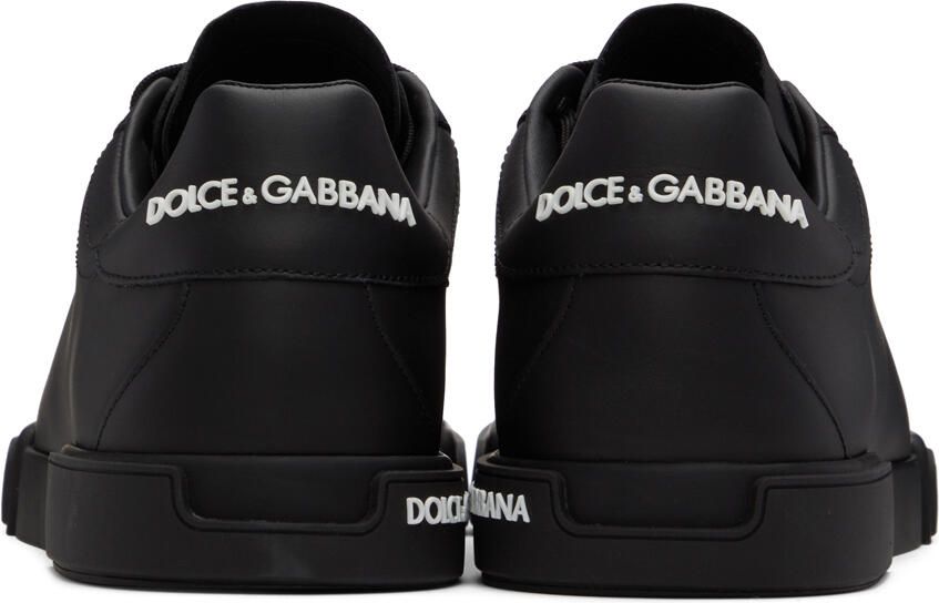 Dolce & Gabbana Black Portofino Sneakers