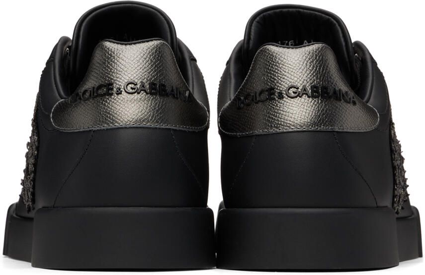 Dolce & Gabbana Black Portofino Sneakers