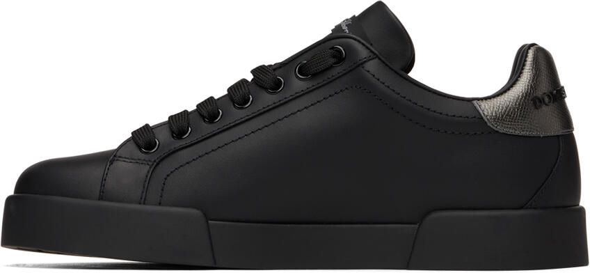 Dolce & Gabbana Black Portofino Sneakers - Picture 3