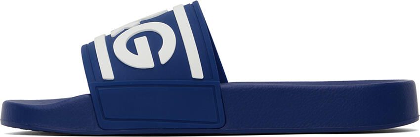Dolce & Gabbana Blue Logo Slides - Picture 3