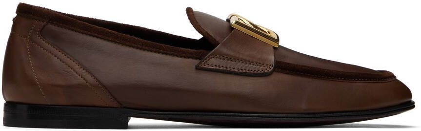 Dolce & Gabbana Brown Calfskin Slippers - Picture 4