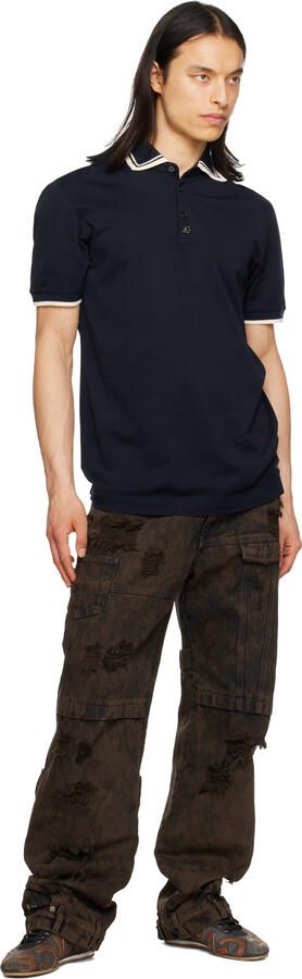 Dolce & Gabbana Brown Perforated Sneakers - Picture 4