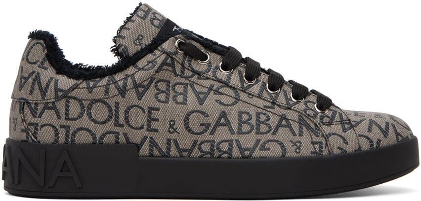 Dolce & Gabbana Brown Portofino Sneakers