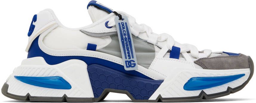 Dolce & Gabbana Gray & Blue Airmaster Sneakers - Picture 5