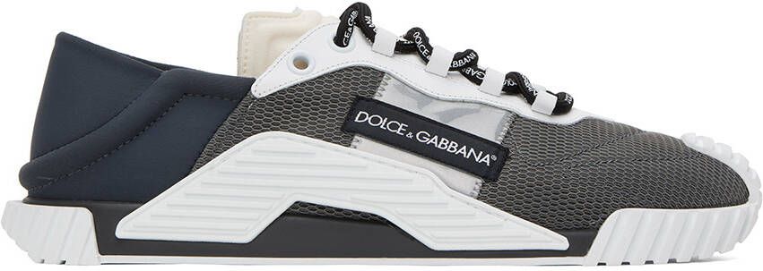 Dolce & Gabbana Gray & Navy NS1 Sneakers - Picture 4
