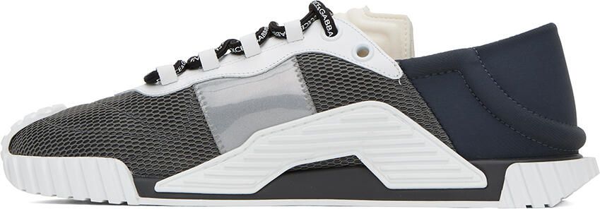 Dolce & Gabbana Gray & Navy NS1 Sneakers - Picture 3