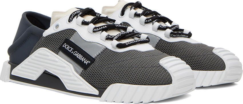 Dolce & Gabbana Gray & Navy NS1 Sneakers - Picture 2