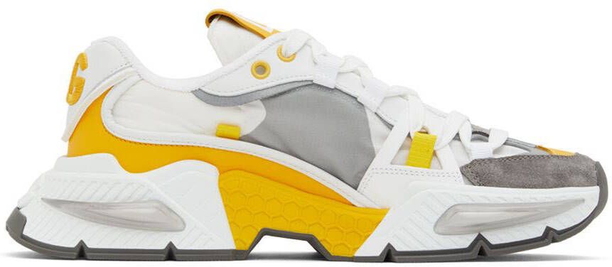 Dolce & Gabbana Gray & Yellow Airmaster Sneakers